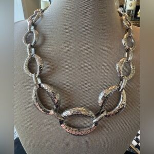 Wendy Williams Chunky Necklace Silver Tone